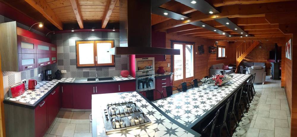 cuisine ouverte du chalet