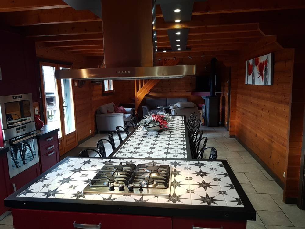 cuisine ouverte du chalet