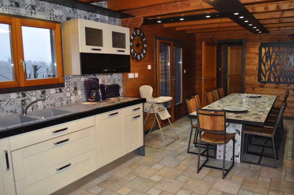 cuisine ouvert du chalet