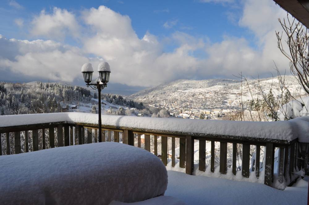 vue sur les montagnes eneigées