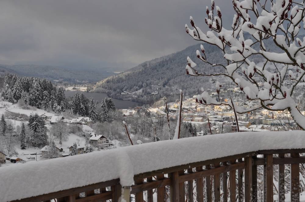 vue sur les montagnes enneigées
