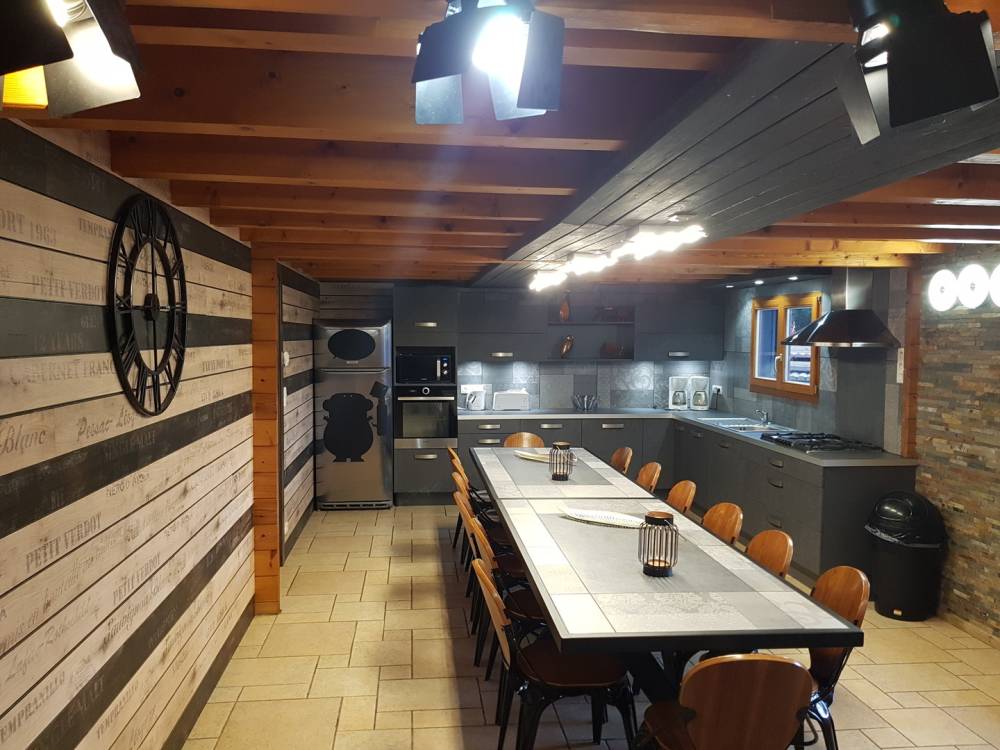 cuisine ouverte du chalet