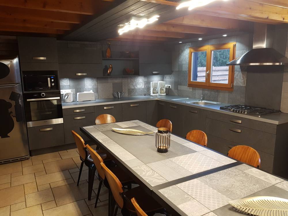 cuisine ouverte du chalet